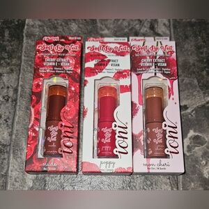 Ioni Soft Lip Veil Trio - Nude, Poppy, Mon Cheri BNIB